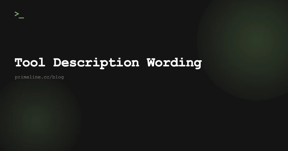 Does Tool Description Wording Change What Claude Code Picks?