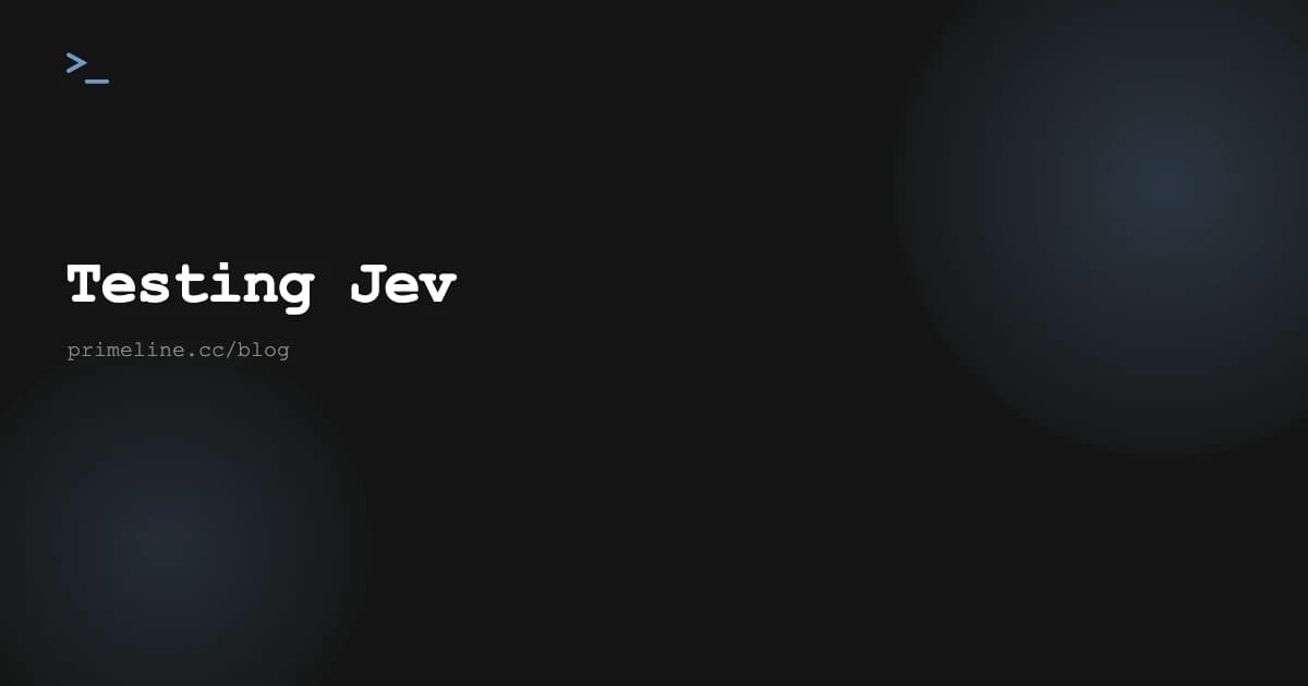 TypeSafe Jev AI model evaluation hero image, Testing Jev, Jev vs Claude Haiku benchmark, AI model classification test, LLM evaluation, Claude Code tooling, PrimeLine