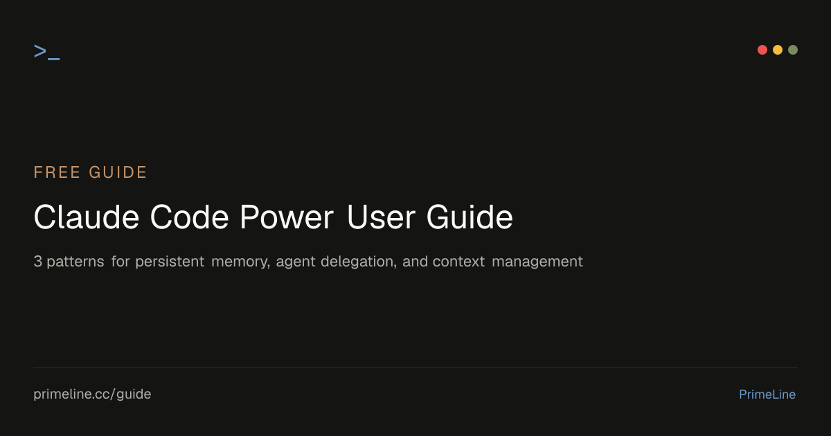 Free Claude Code Power User Guide | PrimeLine